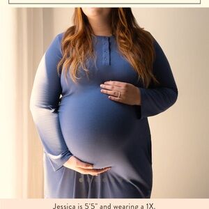 NAVY BLUE KINDRED BRAVELY MATERNITY GOWN